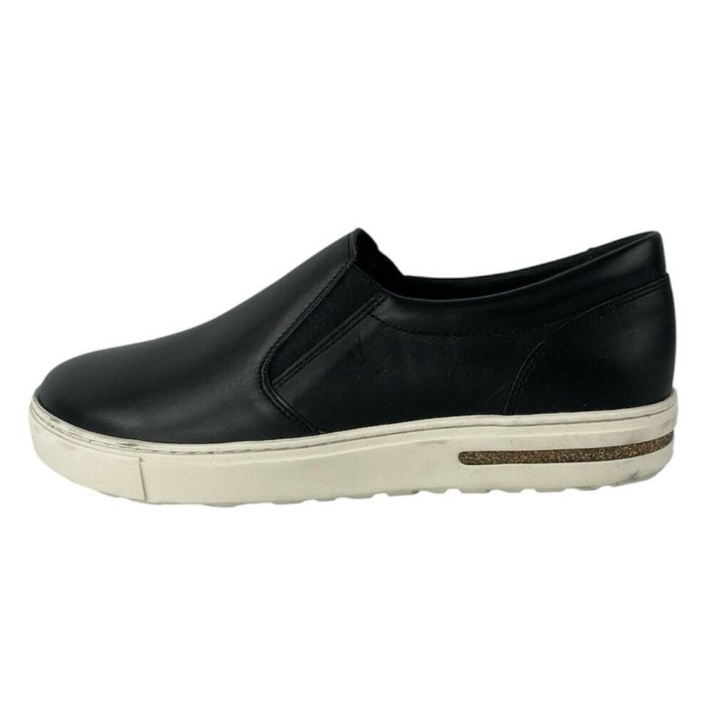 NEW Birkenstock Oswego Black Natural Leather Slip On Loafer Sneaker Shoe Size 39